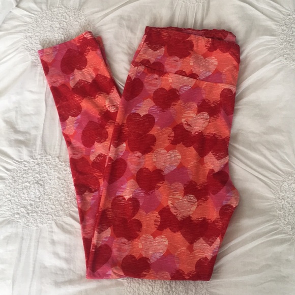 LuLaRoe Pants - Lularoe T&C HEART Love leggings tall curvy